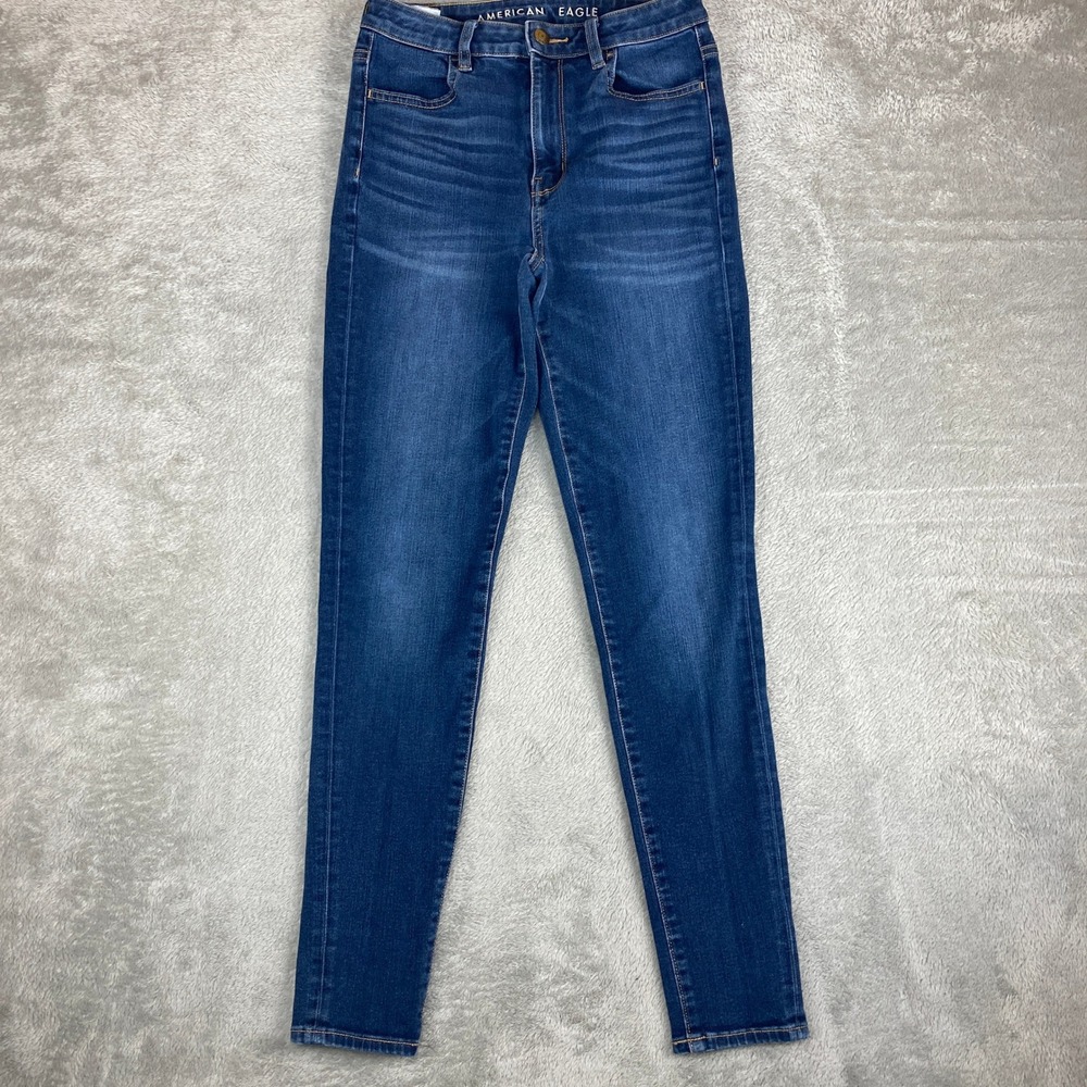 American Eagle Jeans Womens 4 Regular Highest Rise Jegging 360 Stretch‎ Denim